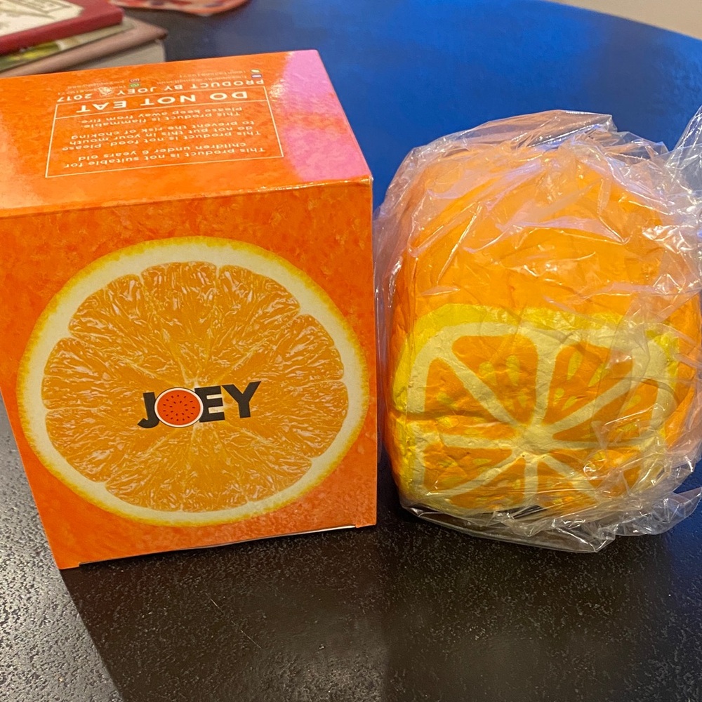 Joey orange bread loaf squishy toy
